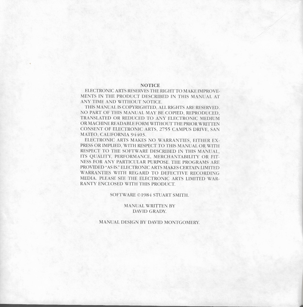 Adventure Construction Set manual page 0