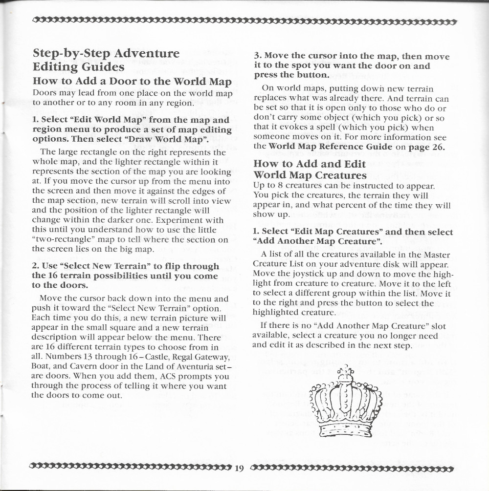 Adventure Construction Set manual page 19