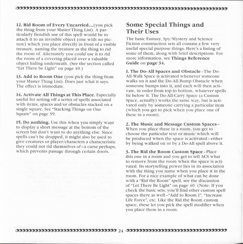 Adventure Construction Set manual page 24
