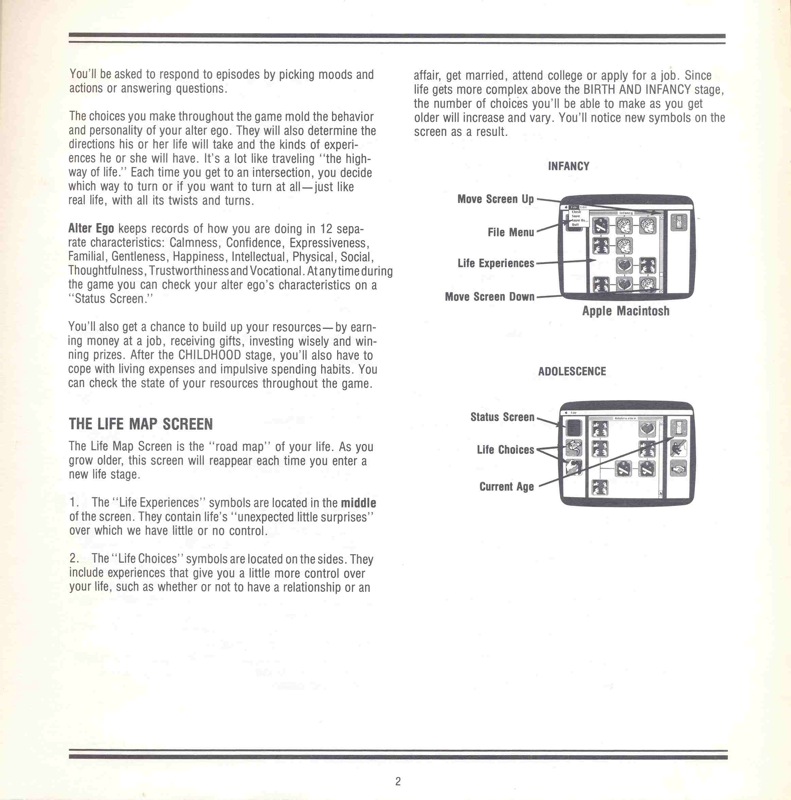 Alter Ego Manual Page 2