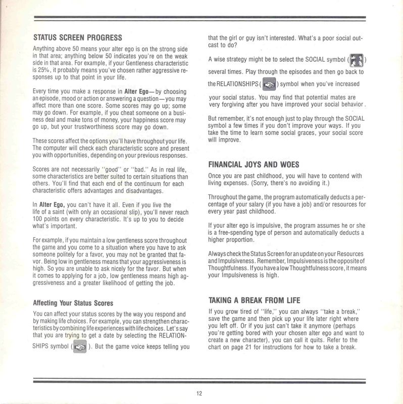 Alter Ego Manual Page 12