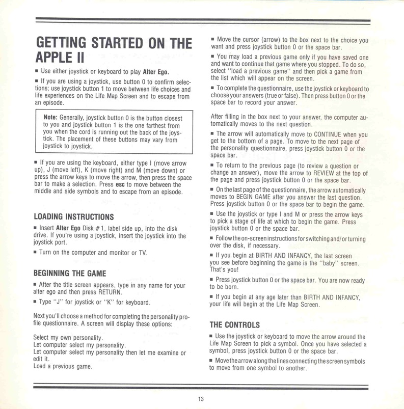Alter Ego Manual Page 13