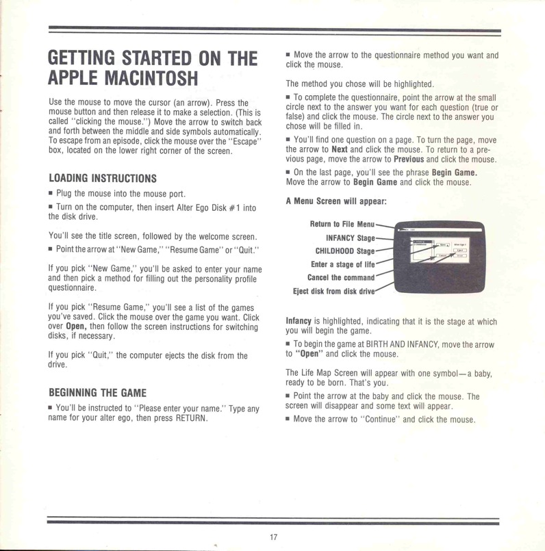 Alter Ego Manual Page 17