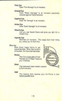 Alternate Reality: The Dungeon manual page 15