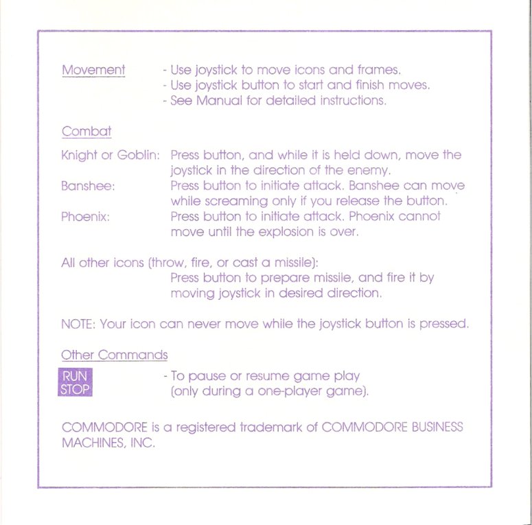 Archon Command Summary Page 3