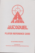 Autoduel reference card page 0
