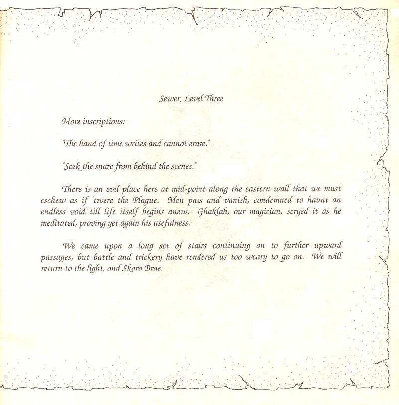 The Bard's Tale clue book page 13