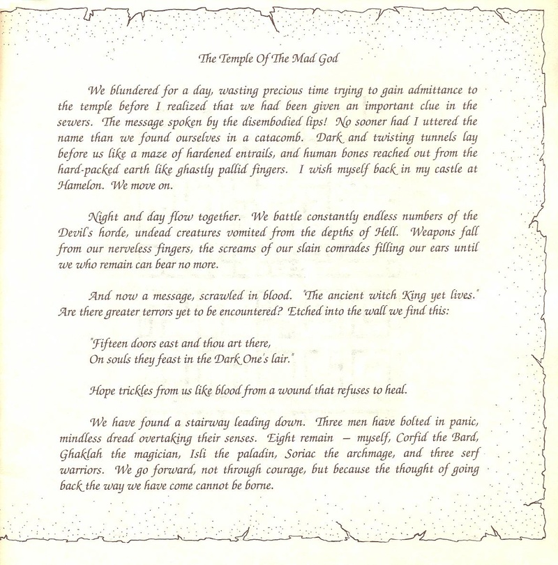 The Bard's Tale clue book page 17