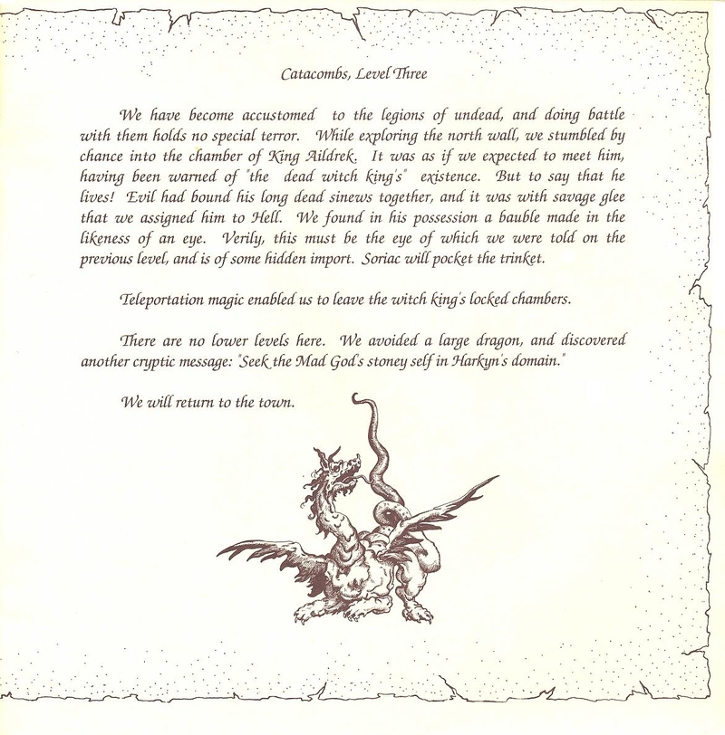 The Bard's Tale clue book page 21