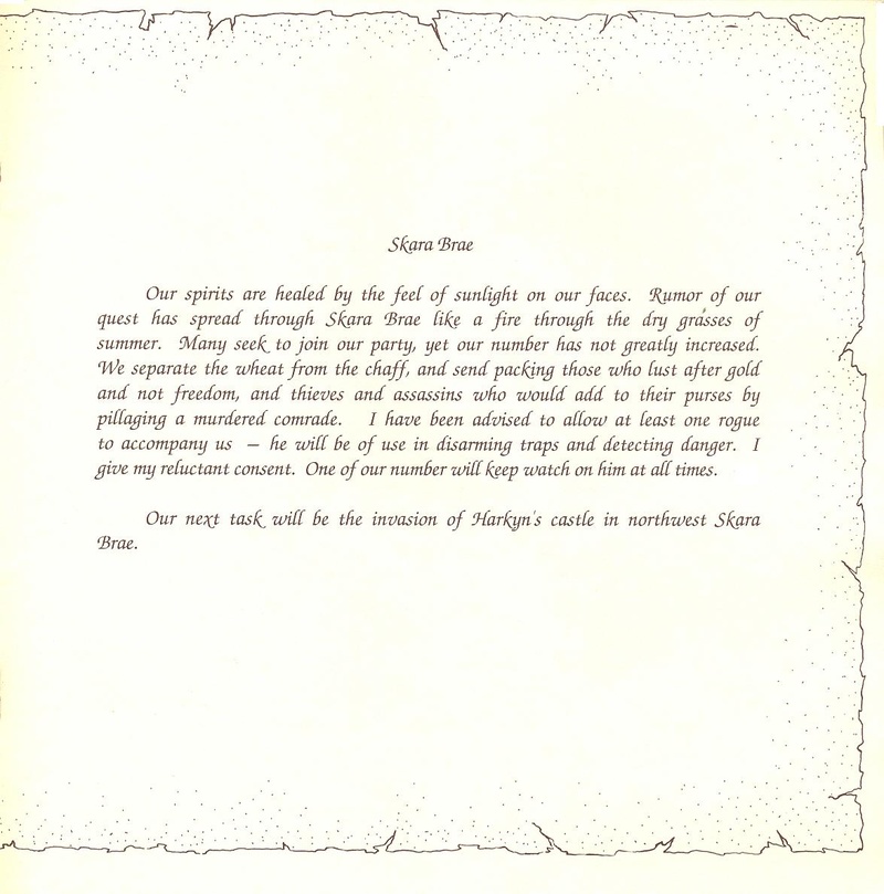 The Bard's Tale clue book page 23