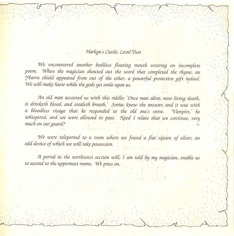 The Bard's Tale clue book page 27