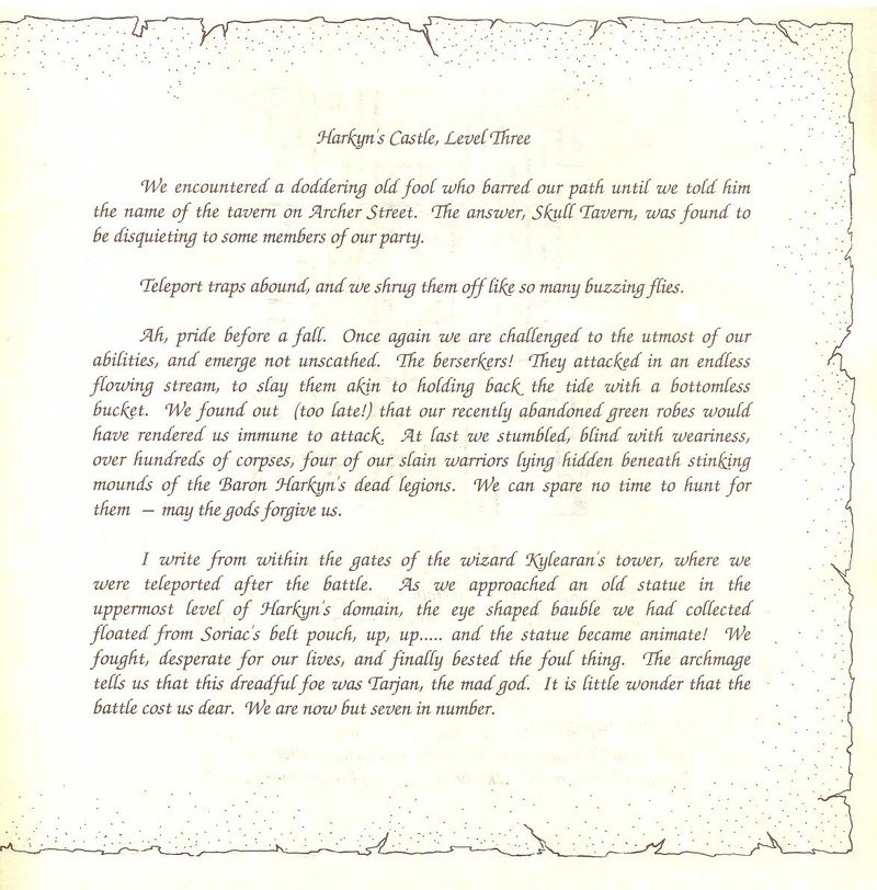 The Bard's Tale clue book page 29
