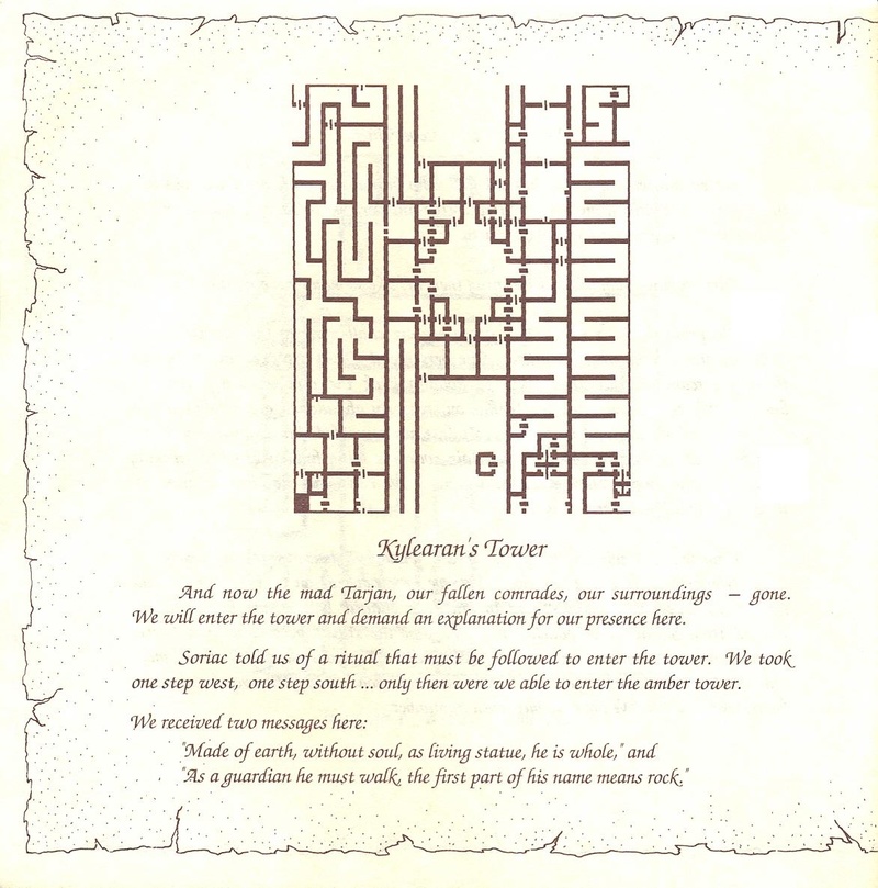 The Bard's Tale clue book page 30