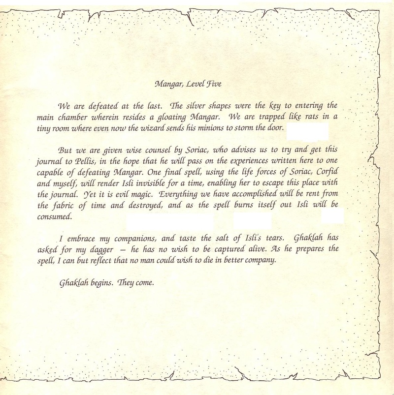 The Bard's Tale clue book page 41