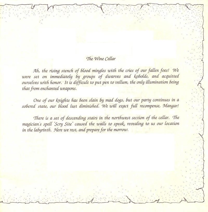 The Bard's Tale clue book page 7