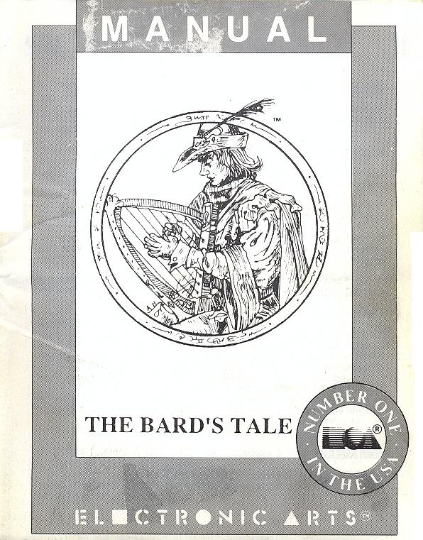 The Bard's Tale manual front cover
