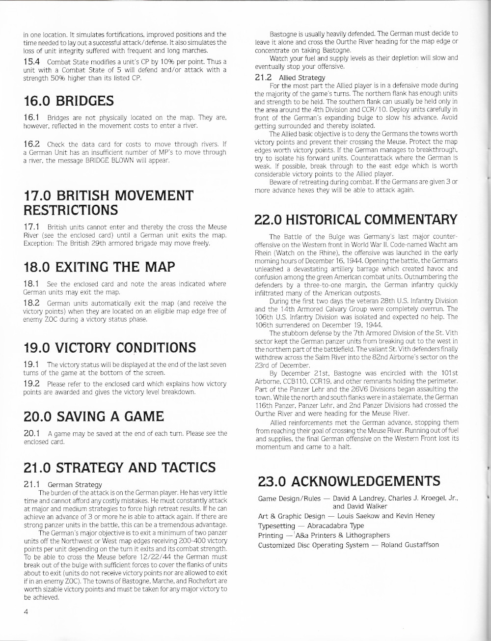 The Battle of the Bulge: Tigers in the Snow manual page 4