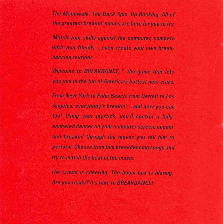BREAKDANCE Manual Page 8