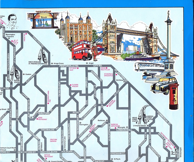 Give my Regards to Broad Street London map top right