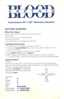 Captain Blood reference booklet page 1