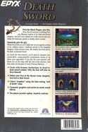 Death Sword box back