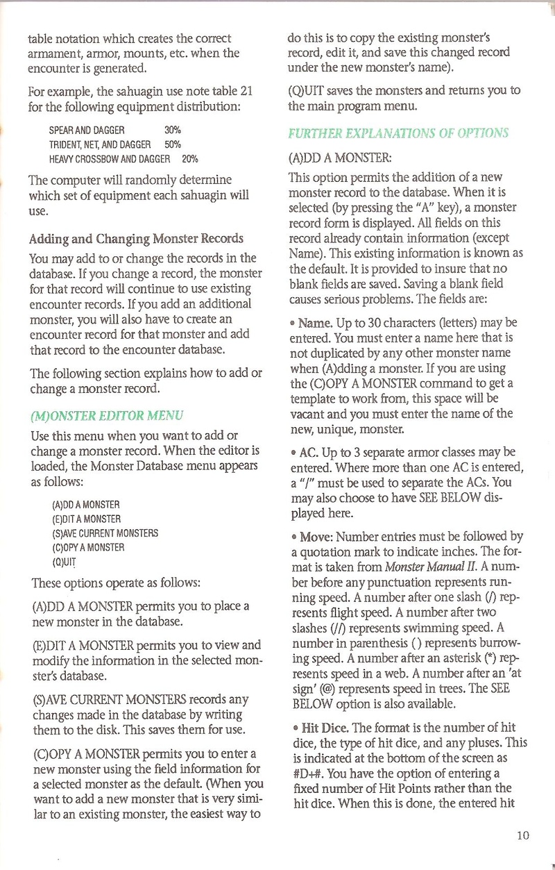Dungeon Masters Assistant Volume I: Encounters manual page 10