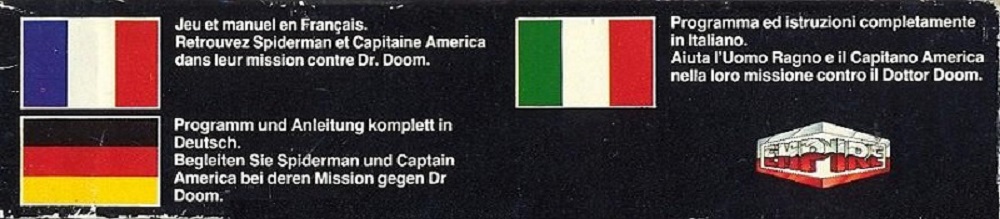 Dr. Doom's Revenge! box bottom