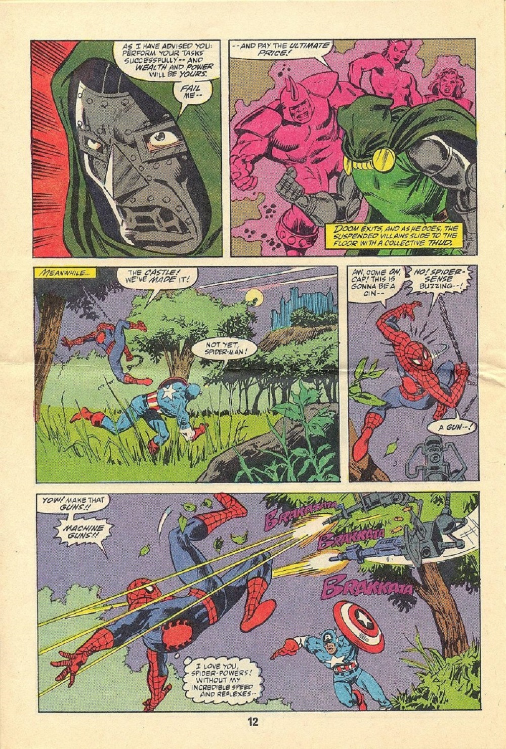 Dr. Doom's Revenge! comic book page 12