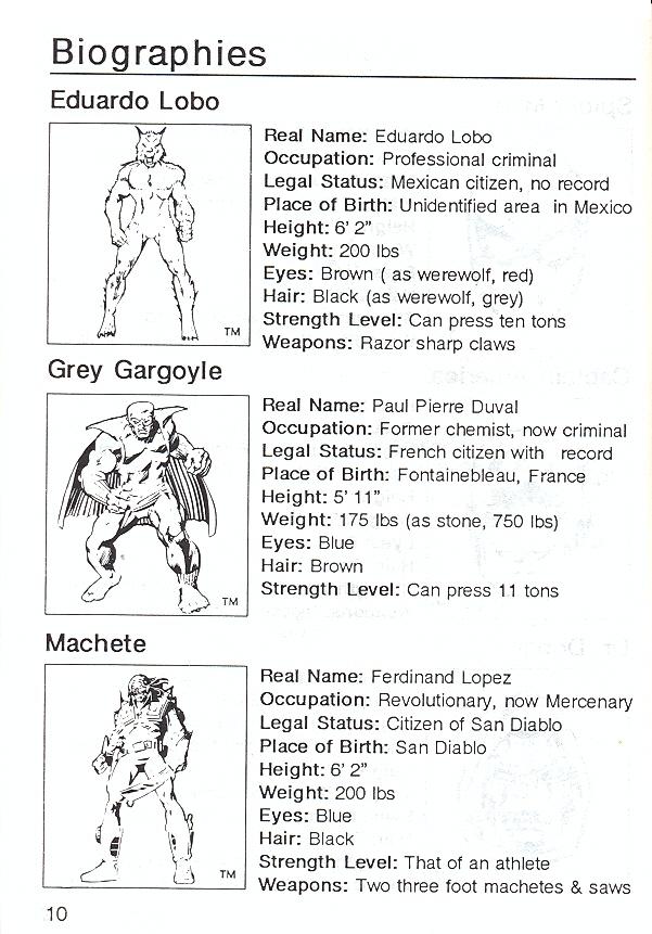 Dr. Doom's Revenge! Super-Hero Handbook page 12