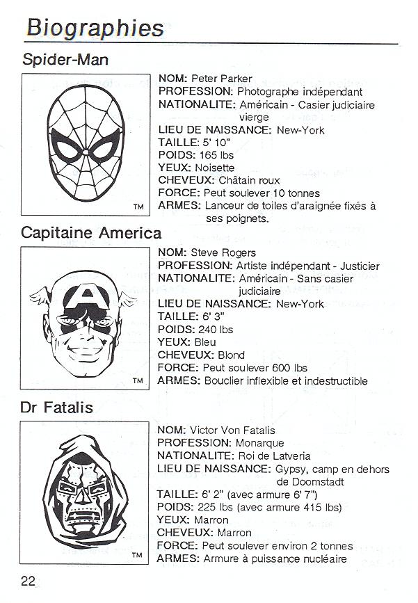 Dr. Doom's Revenge! Super-Hero Handbook page 24