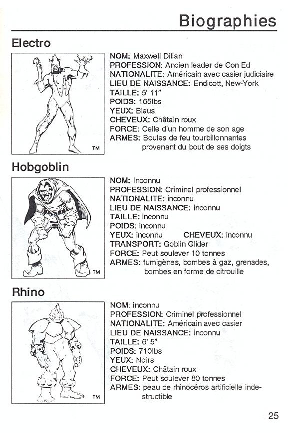 Dr. Doom's Revenge! Super-Hero Handbook page 27