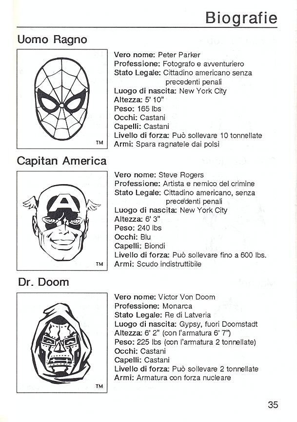 Dr. Doom's Revenge! Super-Hero Handbook page 37