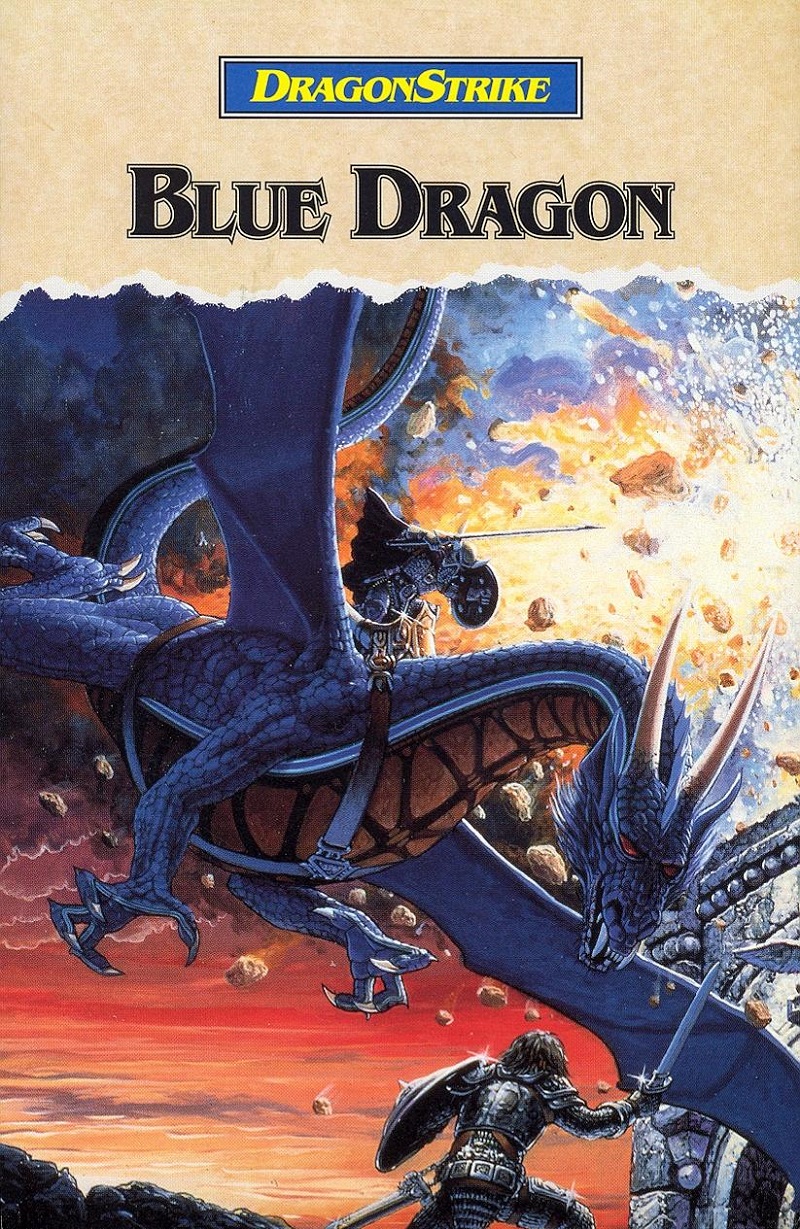 DragonStrike blue dragon card front