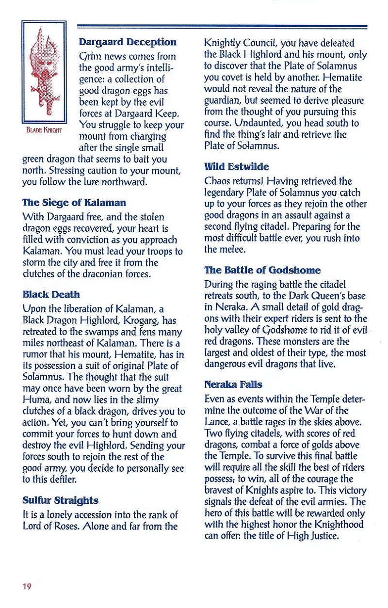 DragonStrike manual page 19