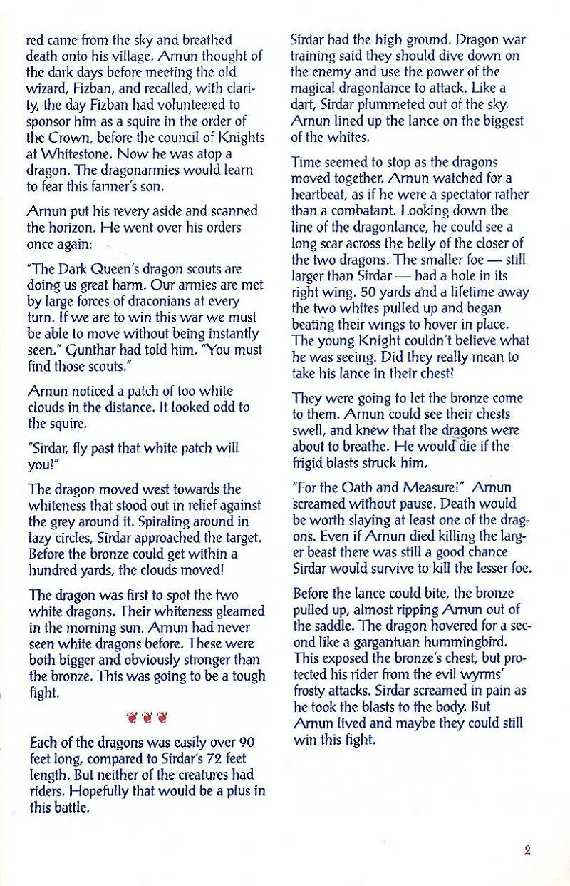 DragonStrike manual page 2