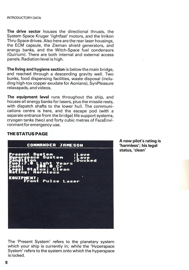 Elite Space Traders Flight Training Manual page 8