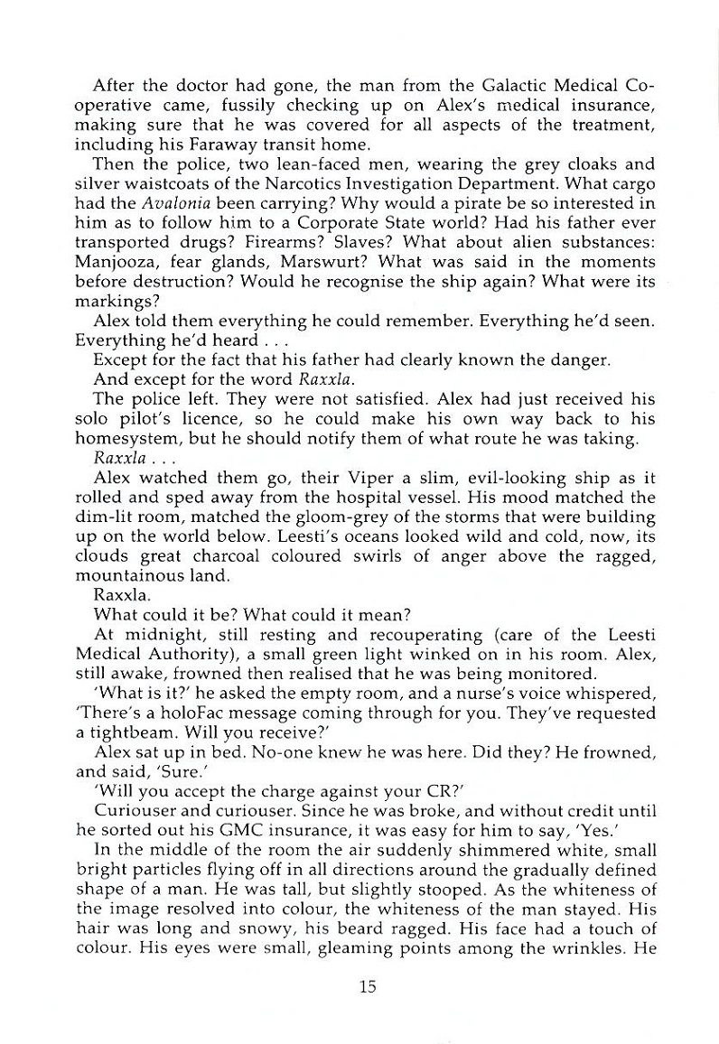 Elite The Dark Wheel novel page 15