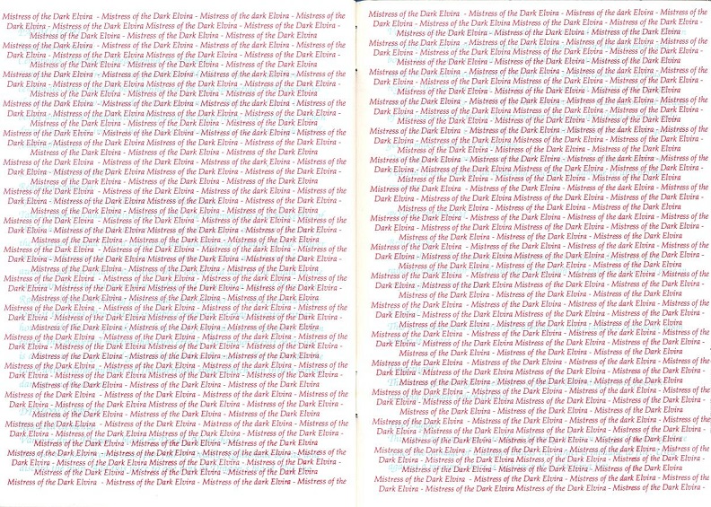 Elvira: Mistress of the Dark Emeldas Book of Recipes and Spells pages 11-12