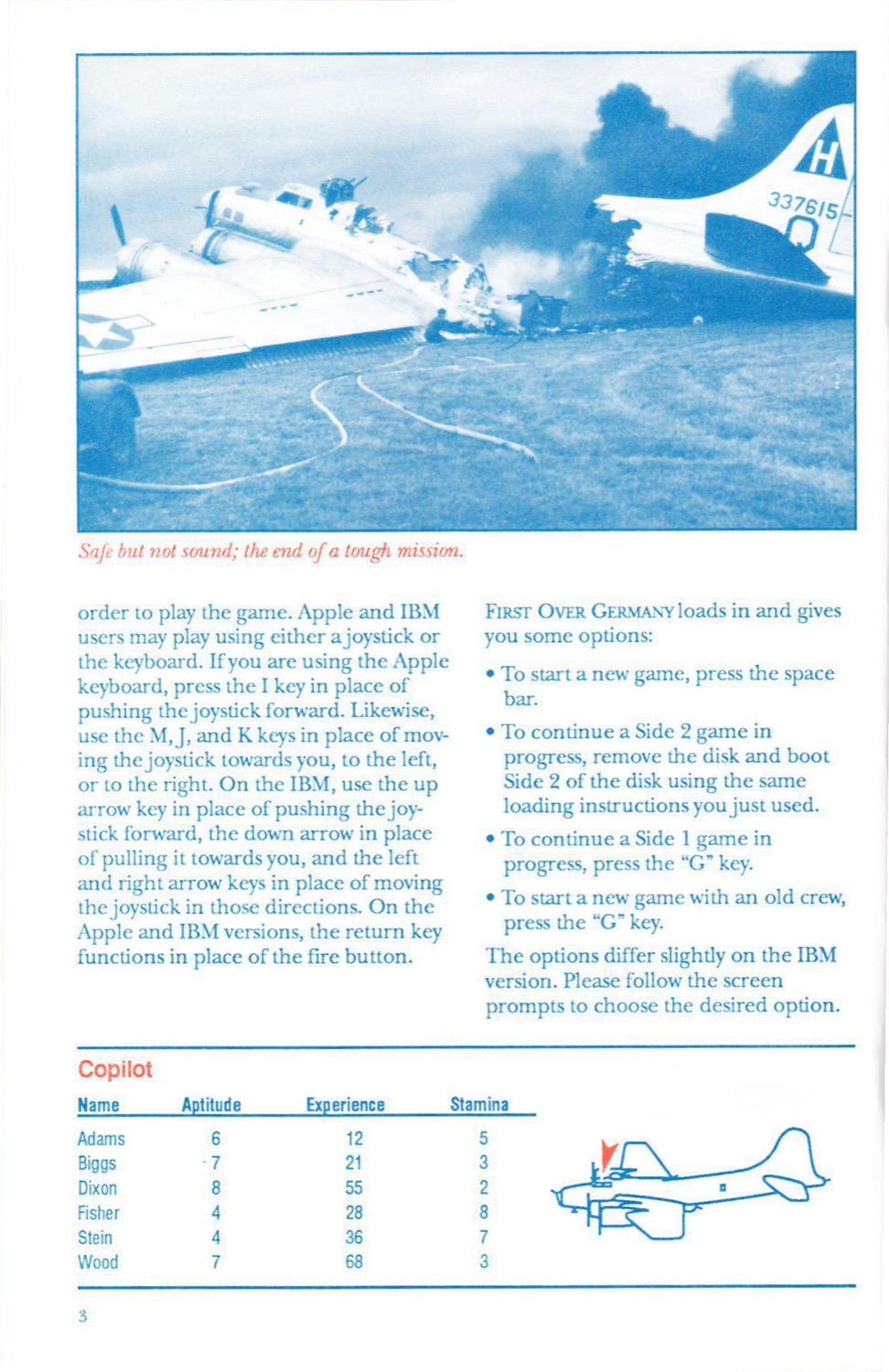 First Over Germany manual page 3