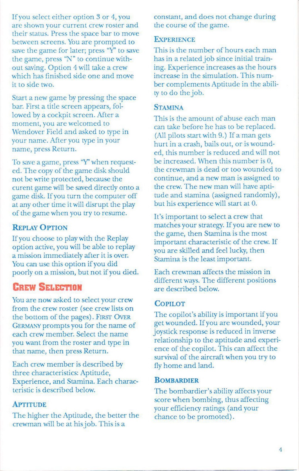 First Over Germany manual page 4