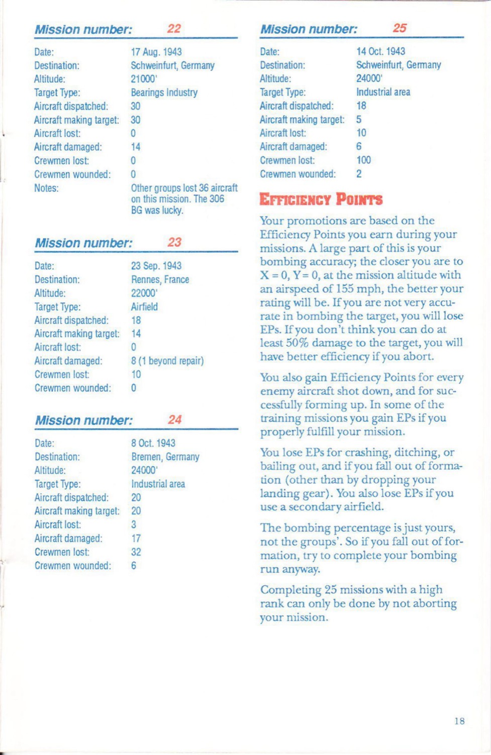 First Over Germany manual page 18