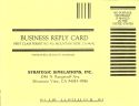 First Over Germany business reply card front
