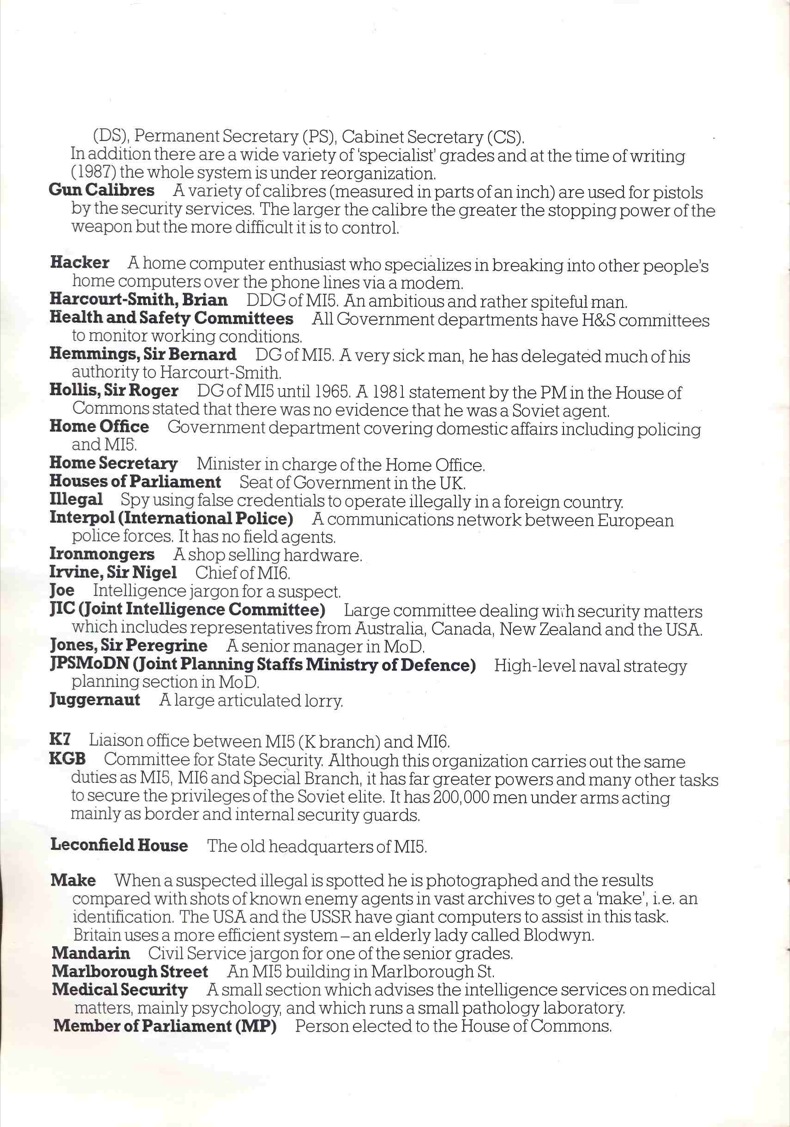 The Fourth Protocol MI5 Investigators Handbook Page 3
