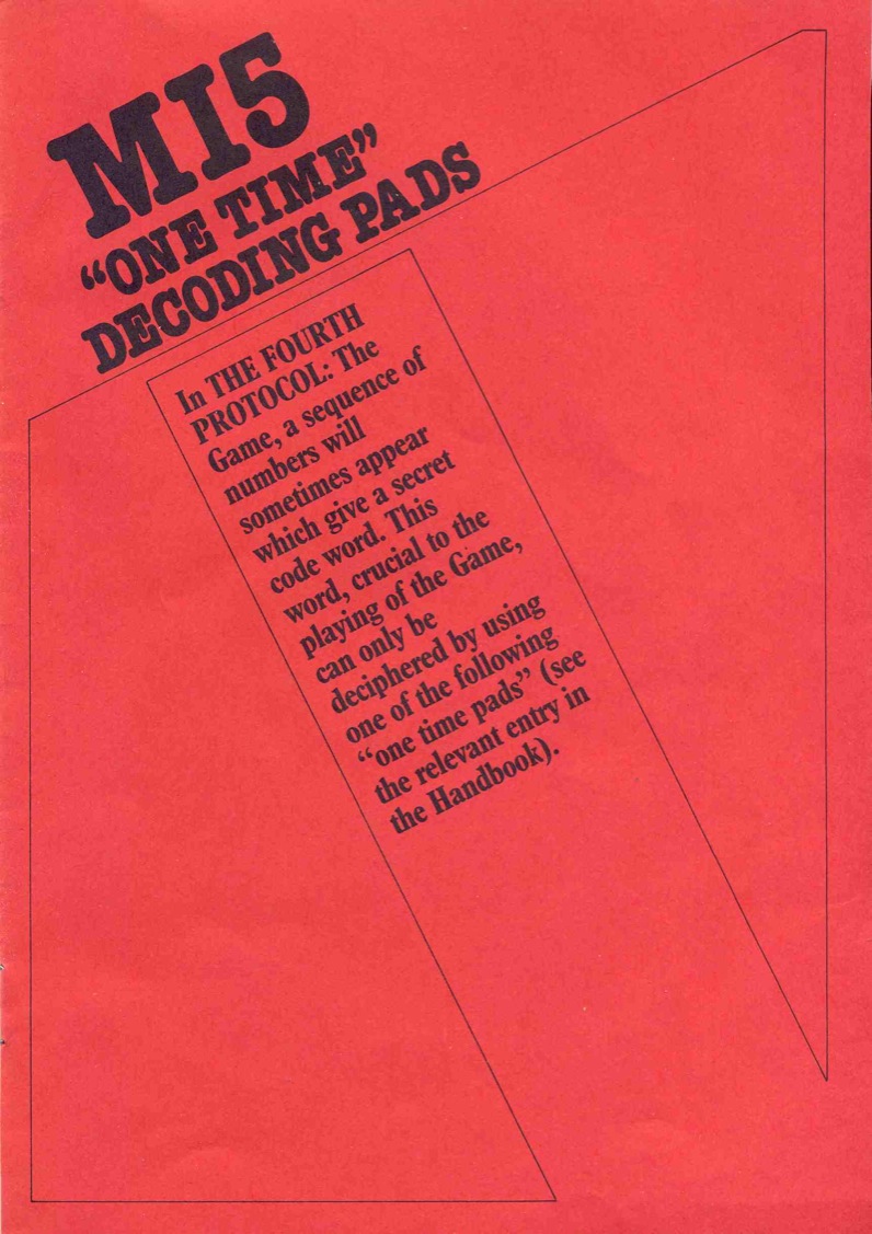 The Fourth Protocol MI5 Investigators Handbook Page 4