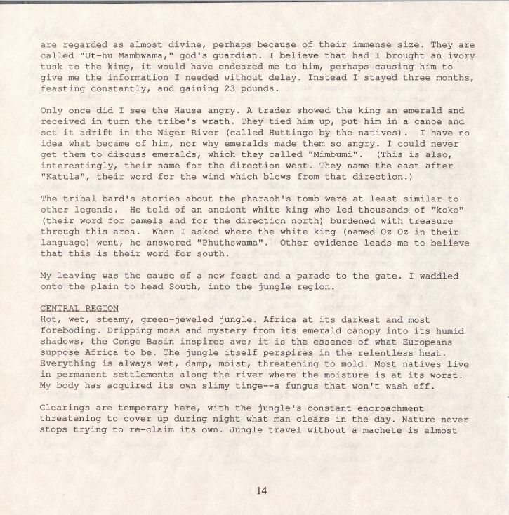 Heart of Africa Manual Page 14