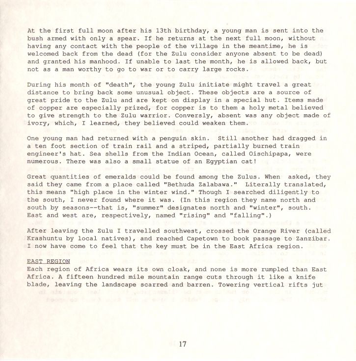 Heart of Africa Manual Page 17