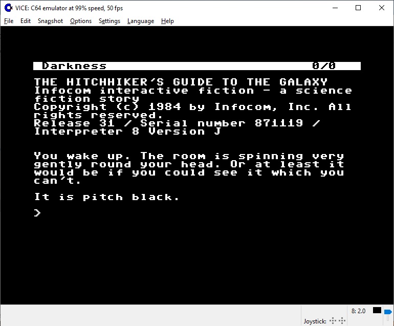 The Hitchhiker's Guide to the Galaxy screen shot 1