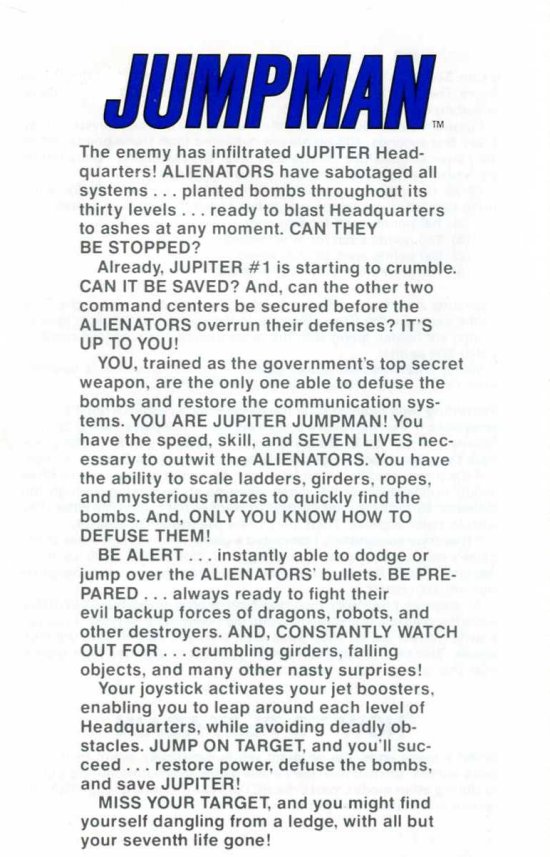 Jumpman Manual Page 5