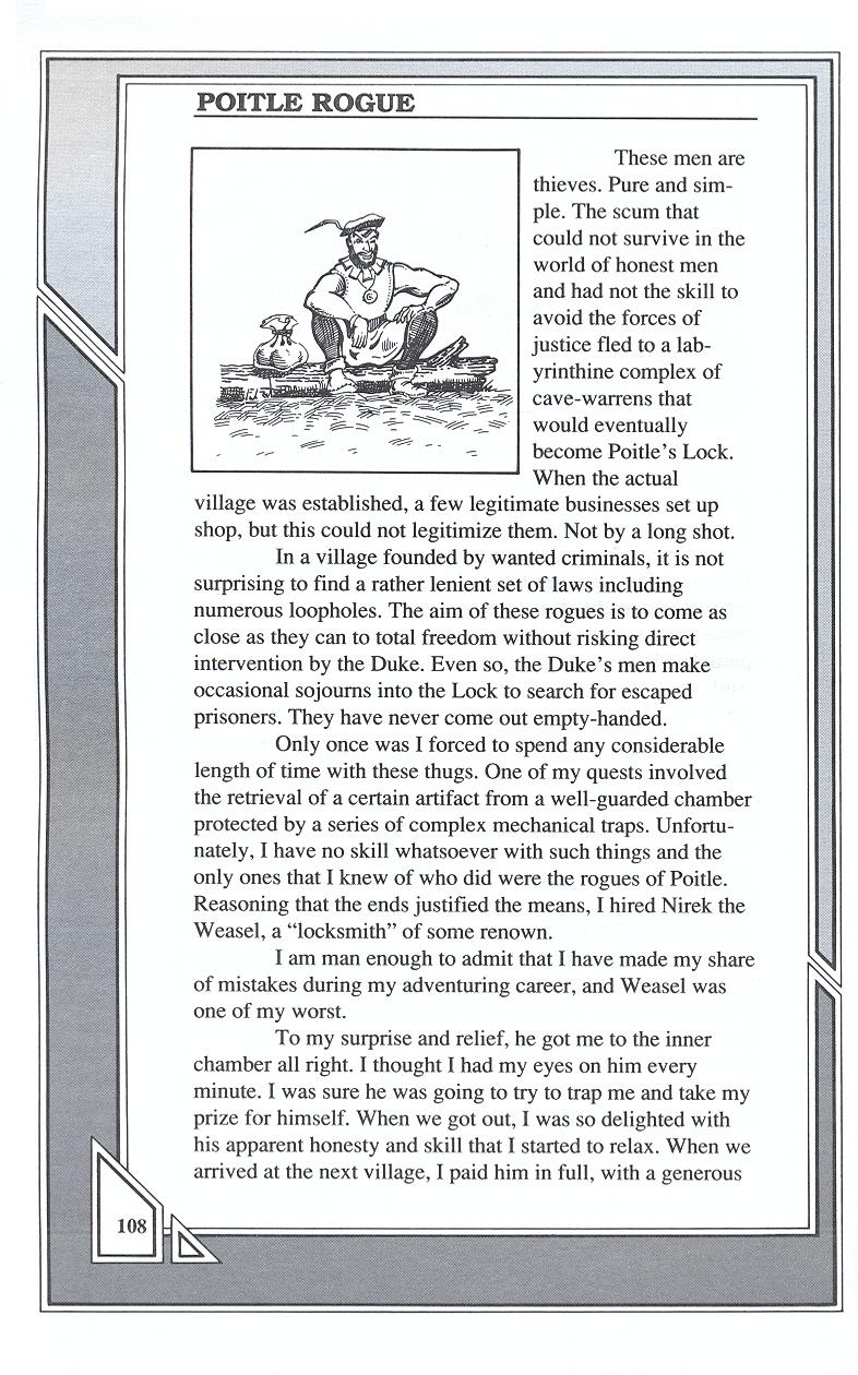 Knights of Legend players handbook page 108