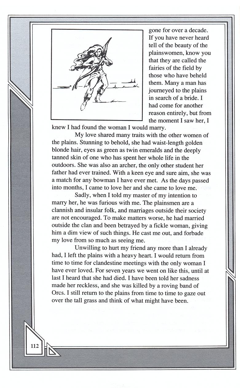 Knights of Legend players handbook page 112